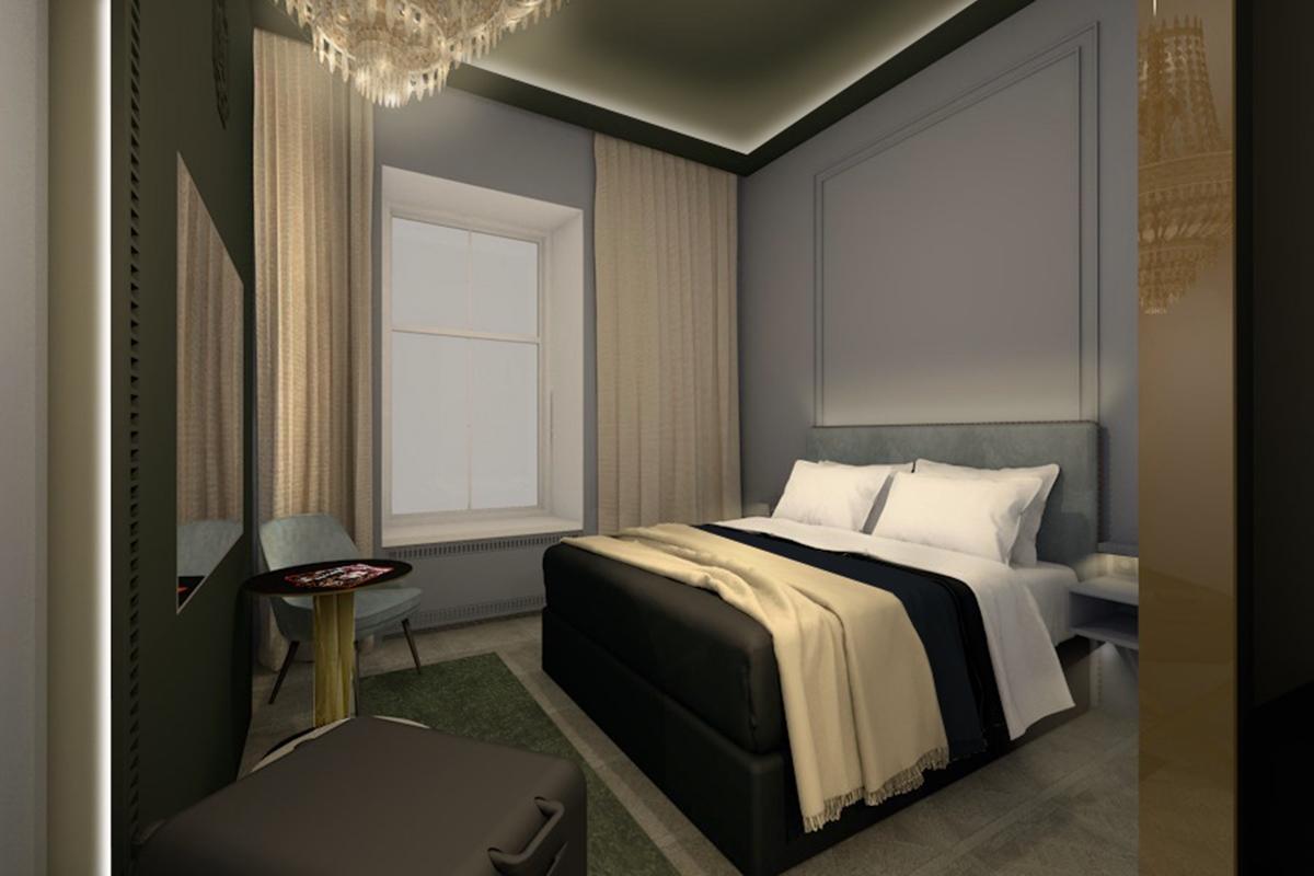Nh Collection Helsinki Grand Hansa Dış mekan fotoğraf A bedroom at the hotel